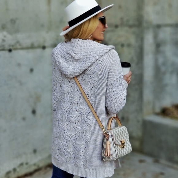 Open Front Knitted Cardigan - Picture 4 of 5